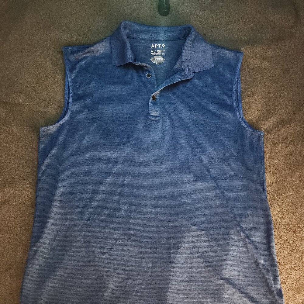 Good fellow white T shirt with Apt. 9 cutoff navy polo